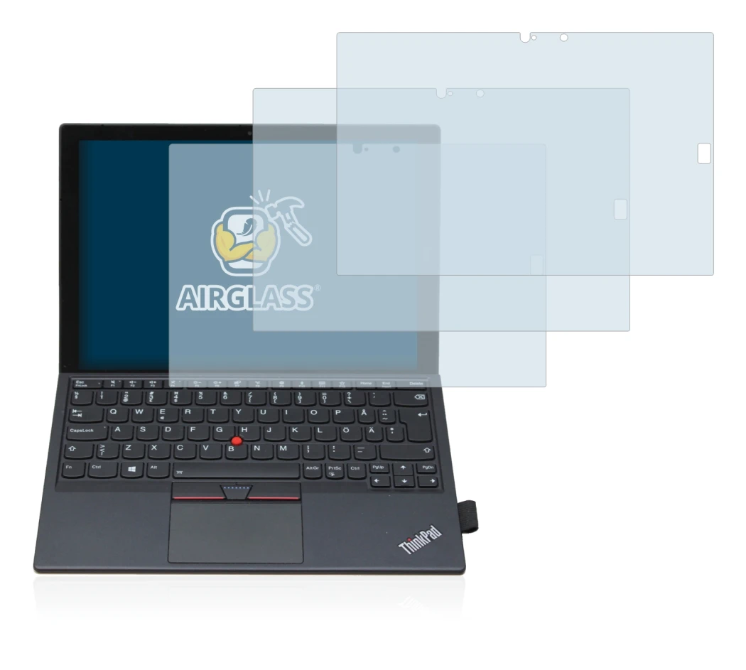Abbildung des Geräts Lenovo ThinkPad X1 Tablet Gen 2 mit einer Vielzahl des Displayschutzes.