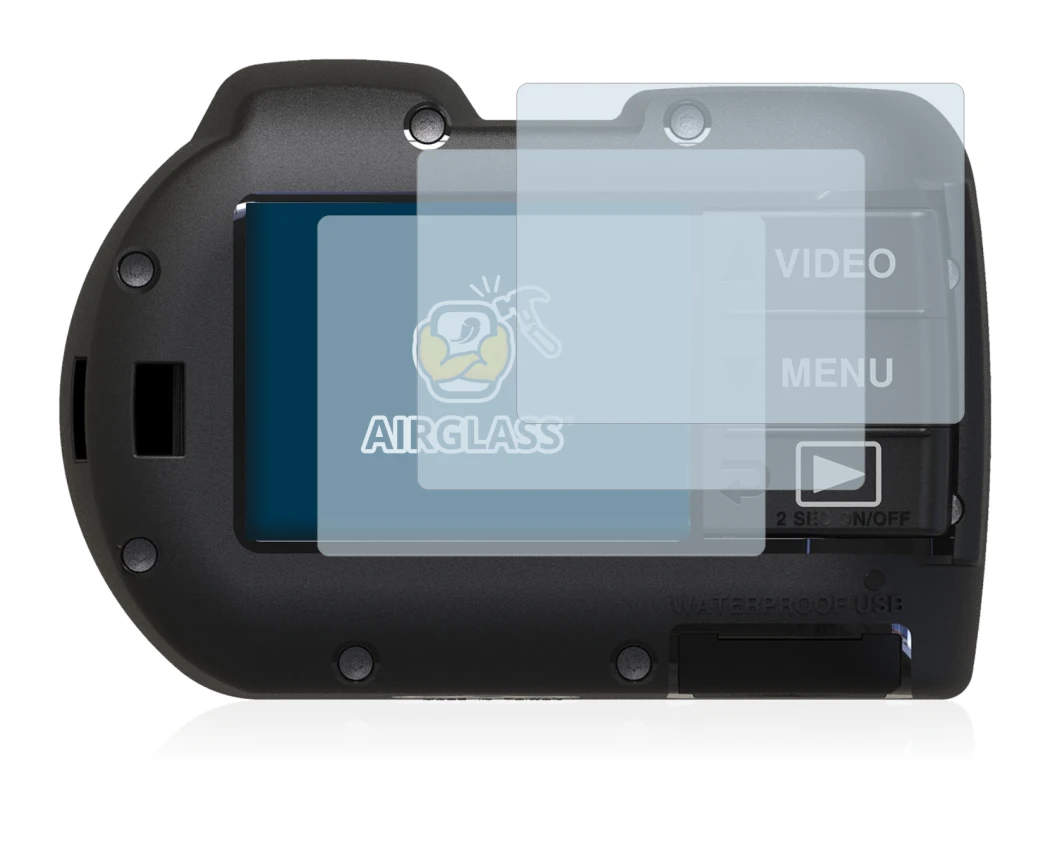 Abbildung des Geräts SeaLife Micro 3.0 mit einer Vielzahl des Displayschutzes.