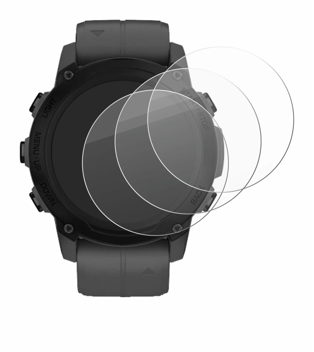 Abbildung des Geräts Garmin Descent G1 mit einer Vielzahl des Displayschutzes.