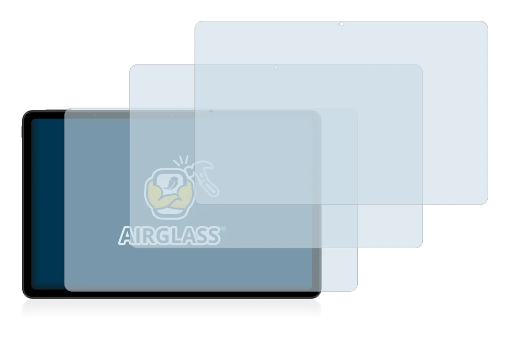Abbildung des Geräts Xiaomi Redmi Pad (im Querformat) mit einer Vielzahl des Displayschutzes.