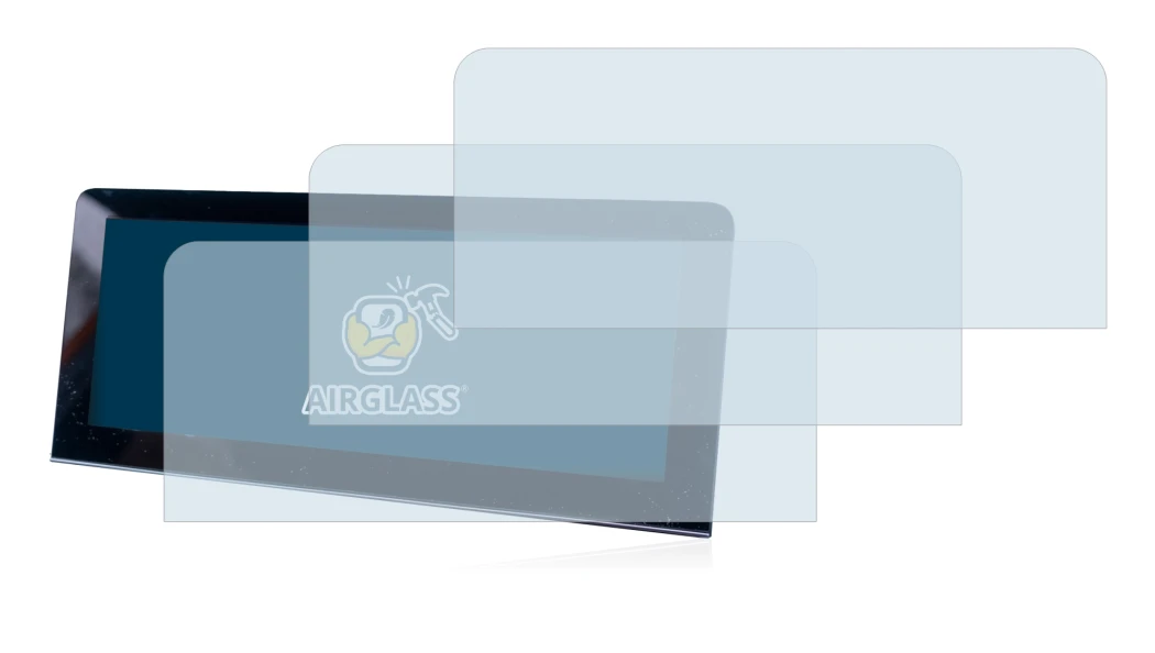 Abbildung des Geräts MG 4 mit einer Vielzahl des Displayschutzes.