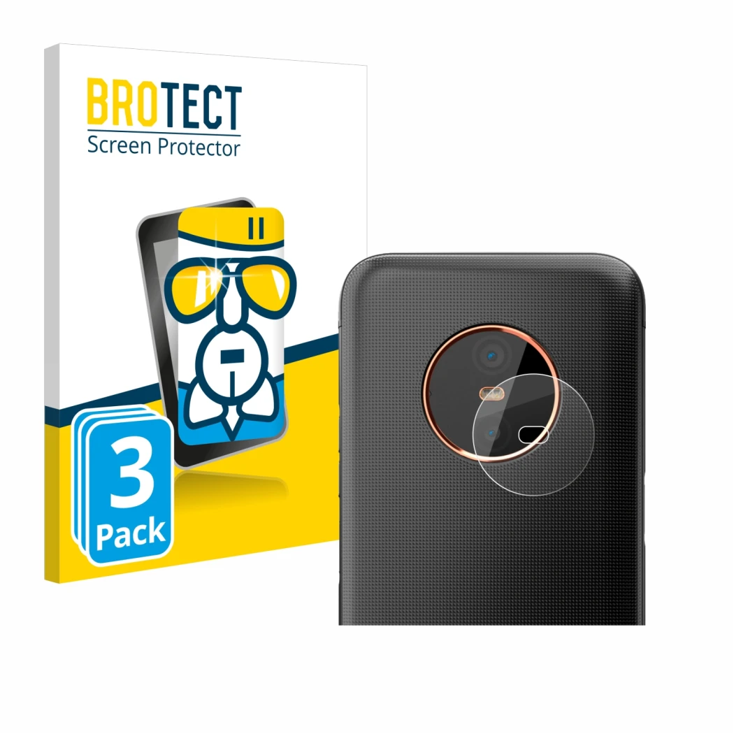 Vorderseite einer Produktverpackung mit dem Markenlogo BROTECT. Daneben ist das Gerät Gigaset GX6 Pro (NUR Kamera) mit dem zug