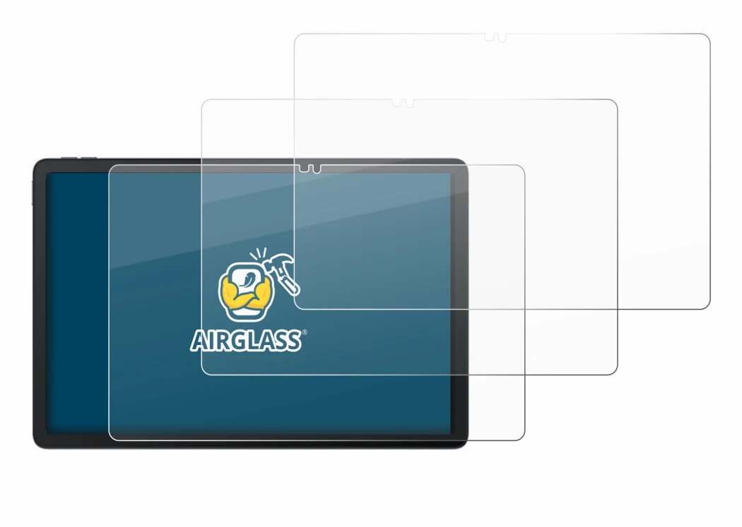 Abbildung des Geräts Blackview Mega 1 mit einer Vielzahl des Displayschutzes.