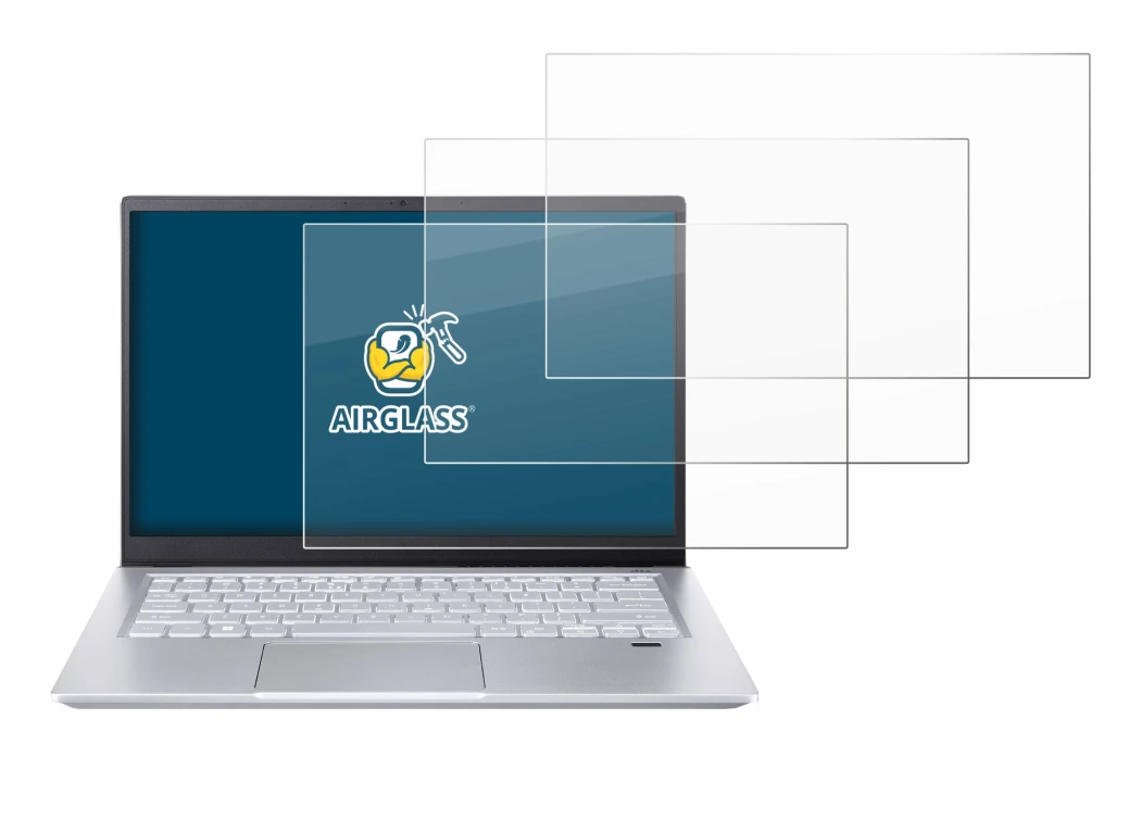 Abbildung des Geräts Acer Swift X 14 SFX14-72G Non-Touch mit einer Vielzahl des Displayschutzes.