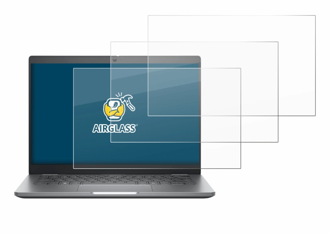 Abbildung des Geräts Dell Latitude 5350 Laptop mit einer Vielzahl des Displayschutzes.