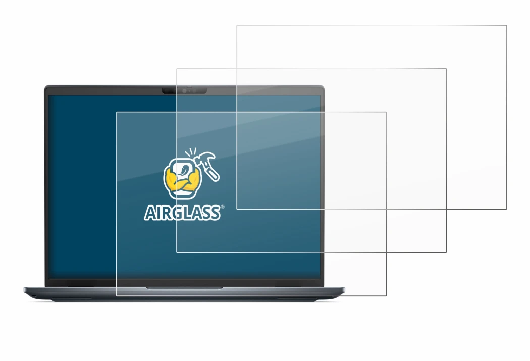 Abbildung des Geräts Dell Latitude 7450 Laptop mit einer Vielzahl des Displayschutzes.
