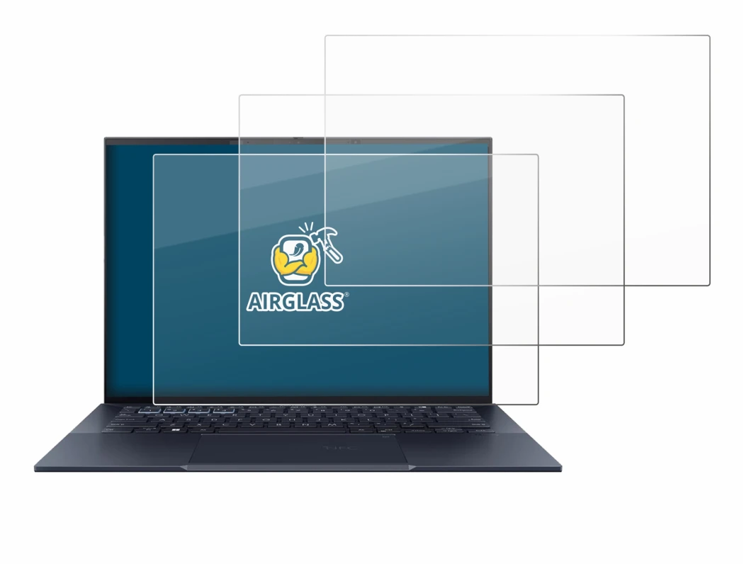 Abbildung des Geräts ASUS ExpertBook B9 B9403 mit einer Vielzahl des Displayschutzes.
