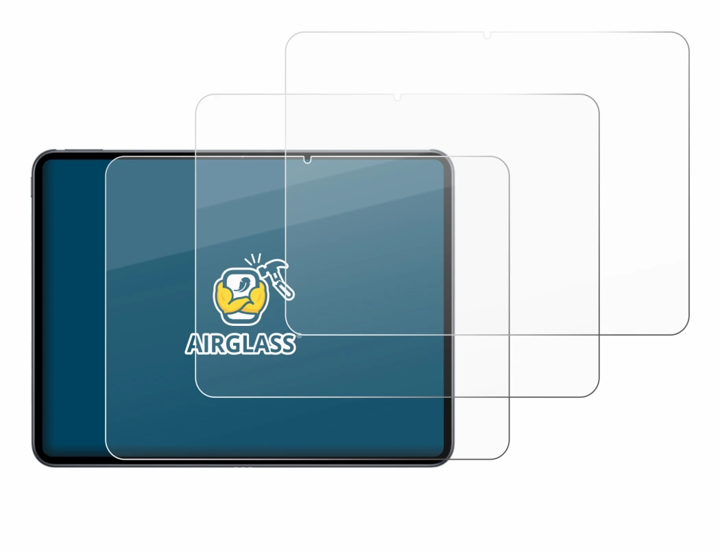 Abbildung des Geräts OnePlus Pad 2 mit einer Vielzahl des Displayschutzes.