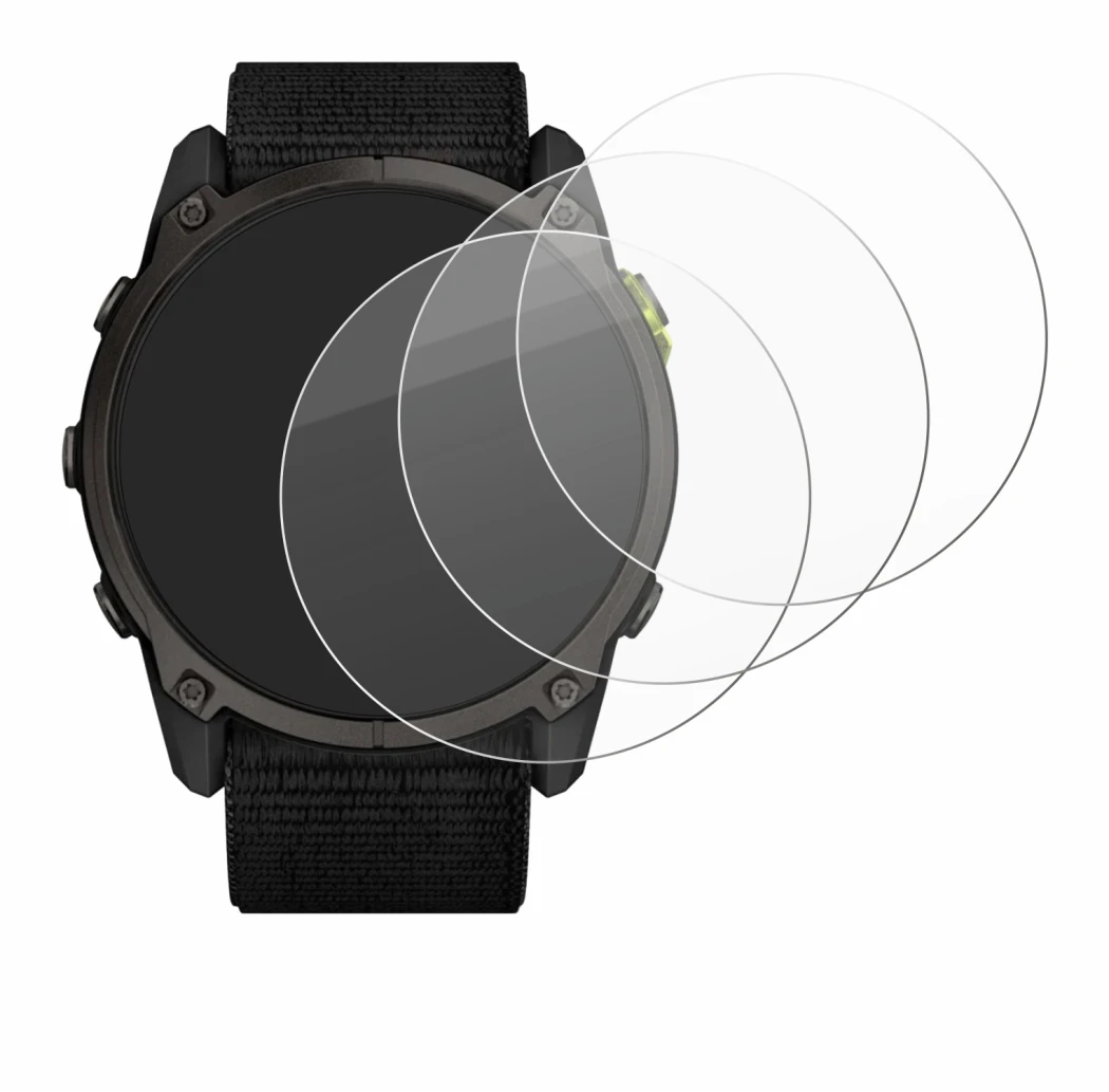 Abbildung des Geräts Garmin Enduro 3 mit einer Vielzahl des Displayschutzes.