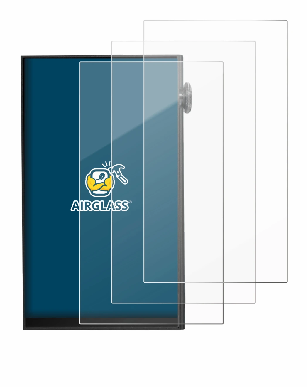 Abbildung des Geräts iBasso DX180 mit einer Vielzahl des Displayschutzes.