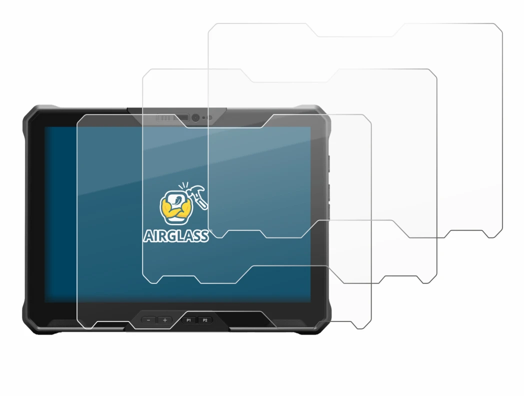 Abbildung des Geräts Dell Latitude 7030 Rugged Extreme mit einer Vielzahl des Displayschutzes.