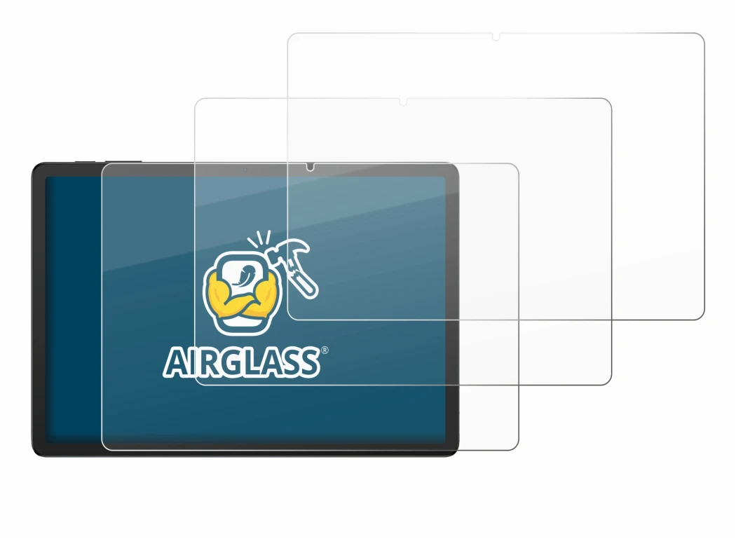 Abbildung des Geräts Doogee Tab G6 Plus mit einer Vielzahl des Displayschutzes.