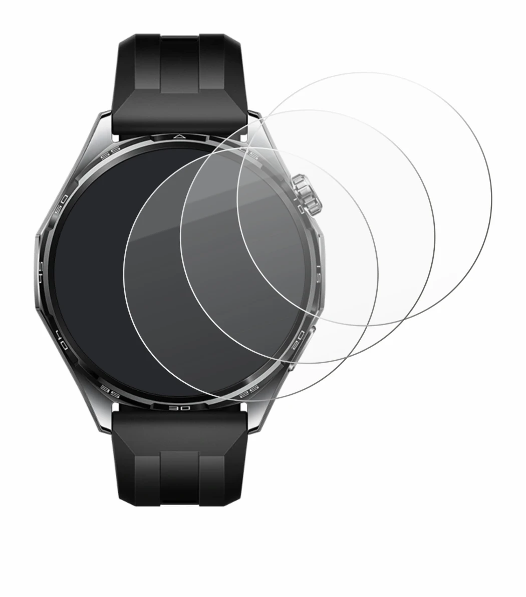 Abbildung des Geräts Huawei Watch GT 6 (46 mm) mit einer Vielzahl des Displayschutzes.