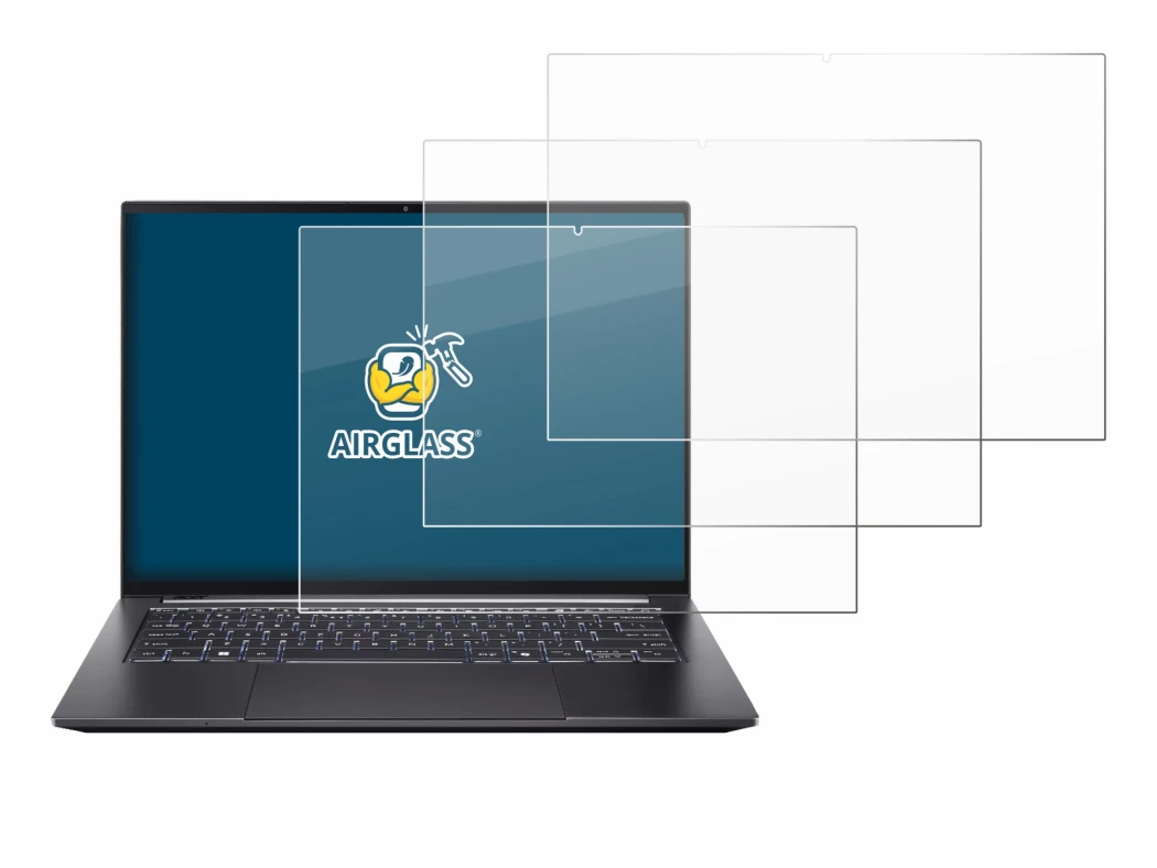 Abbildung des Geräts Acer Swift X 14 SFX14-73G Touch mit einer Vielzahl des Displayschutzes.
