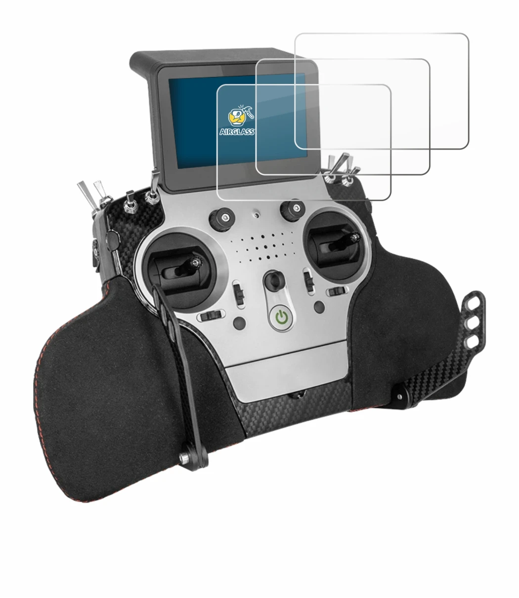 Abbildung des Geräts PowerBox Systems Core mit einer Vielzahl des Displayschutzes.