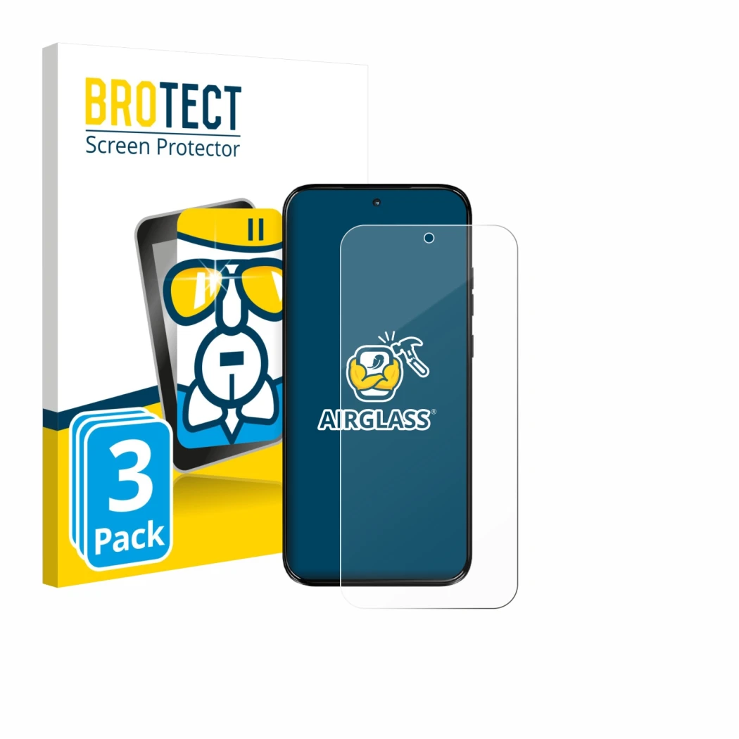 Vorderseite einer Produktverpackung mit dem Markenlogo BROTECT. Daneben ist das Gerät Motorola Moto G77 mit dem zugehörigen Di