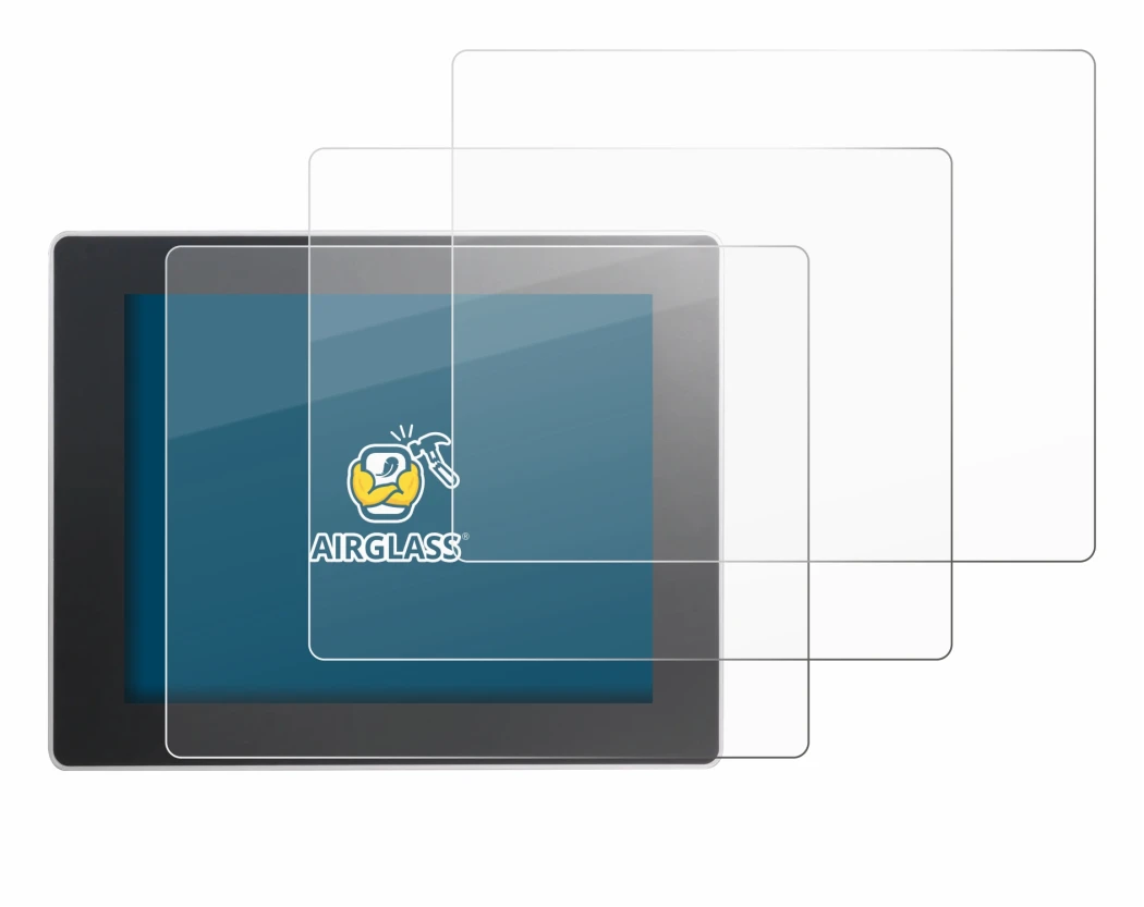 Abbildung des Geräts Weintek cMT3092X mit einer Vielzahl des Displayschutzes.