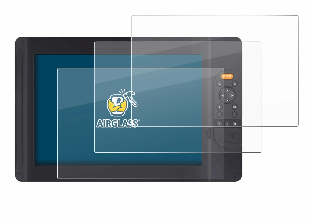 Abbildung des Geräts Raymarine Element 12 HV mit einer Vielzahl des Displayschutzes.