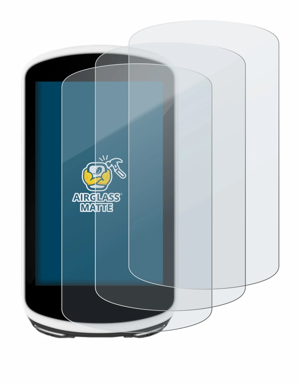 Abbildung des Geräts Garmin Edge 1030 mit einer Vielzahl des Displayschutzes.