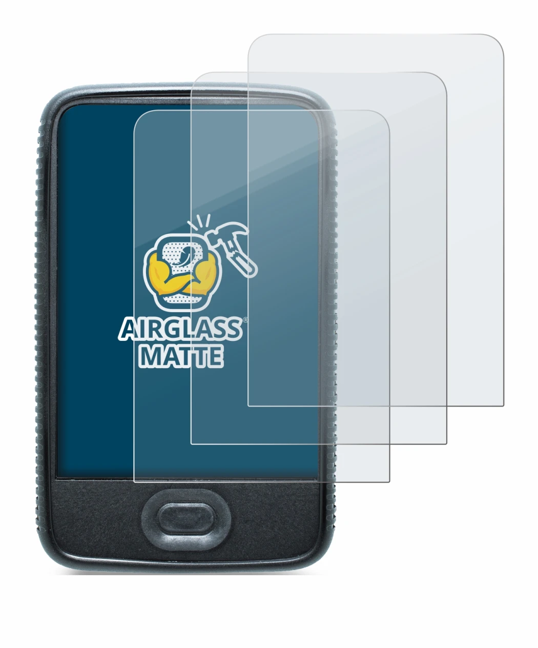 Abbildung des Geräts Dexcom G6 Receiver CGM mit einer Vielzahl des Displayschutzes.