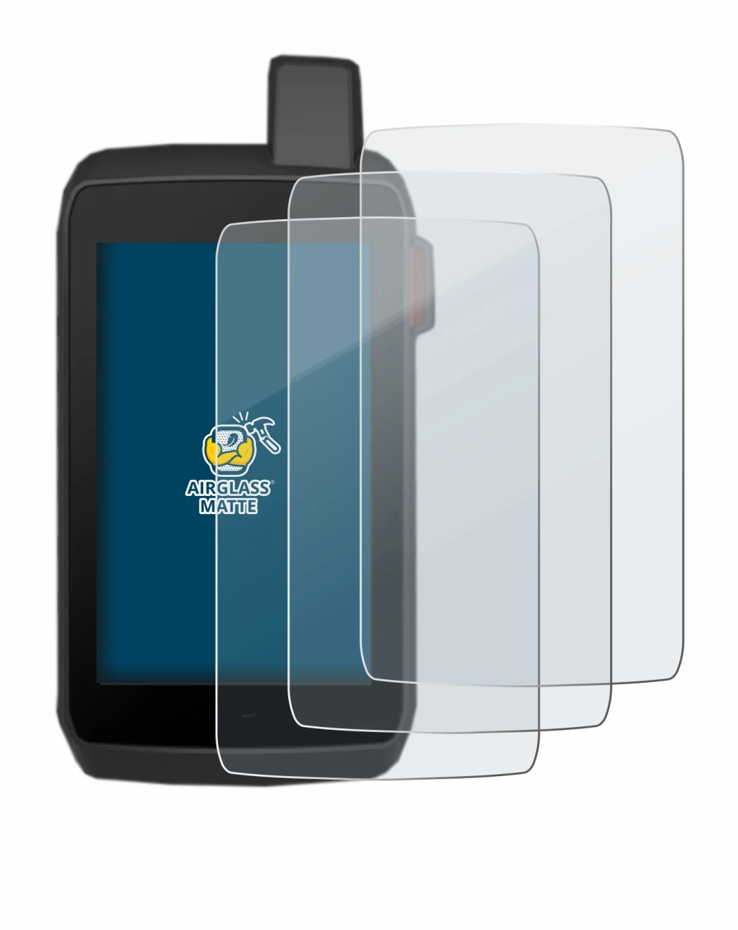 Abbildung des Geräts Garmin Montana 700 mit einer Vielzahl des Displayschutzes.