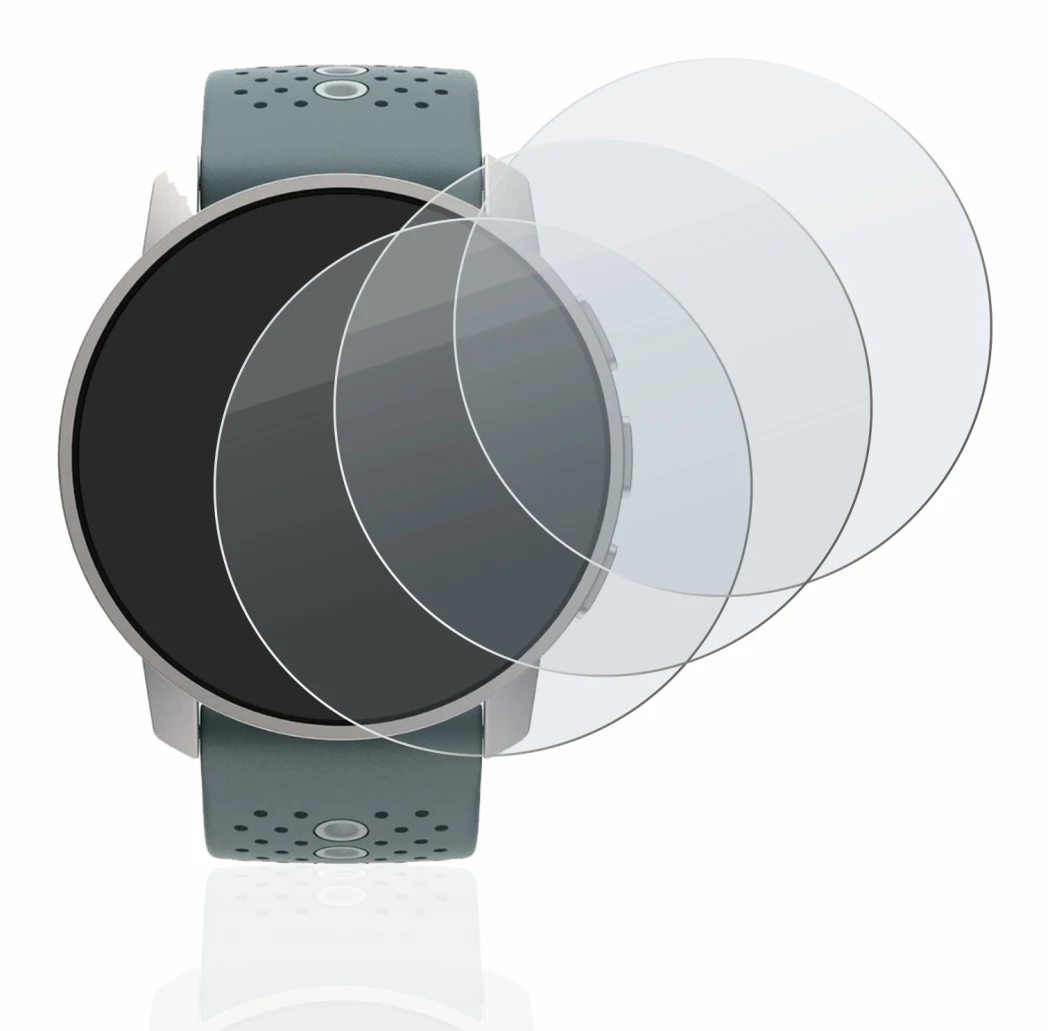 Abbildung des Geräts Suunto 9 Peak mit einer Vielzahl des Displayschutzes.