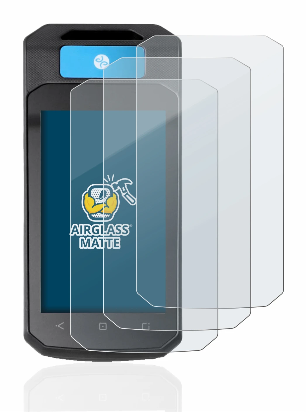 Abbildung des Geräts Accu-Chek Insight mit DBLG1 mit einer Vielzahl des Displayschutzes.