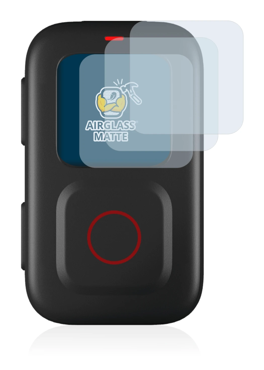 Abbildung des Geräts GoPro Remote mit einer Vielzahl des Displayschutzes.