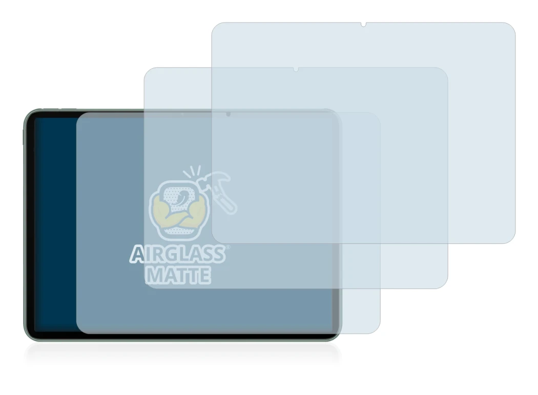 Abbildung des Geräts OnePlus Pad mit einer Vielzahl des Displayschutzes.