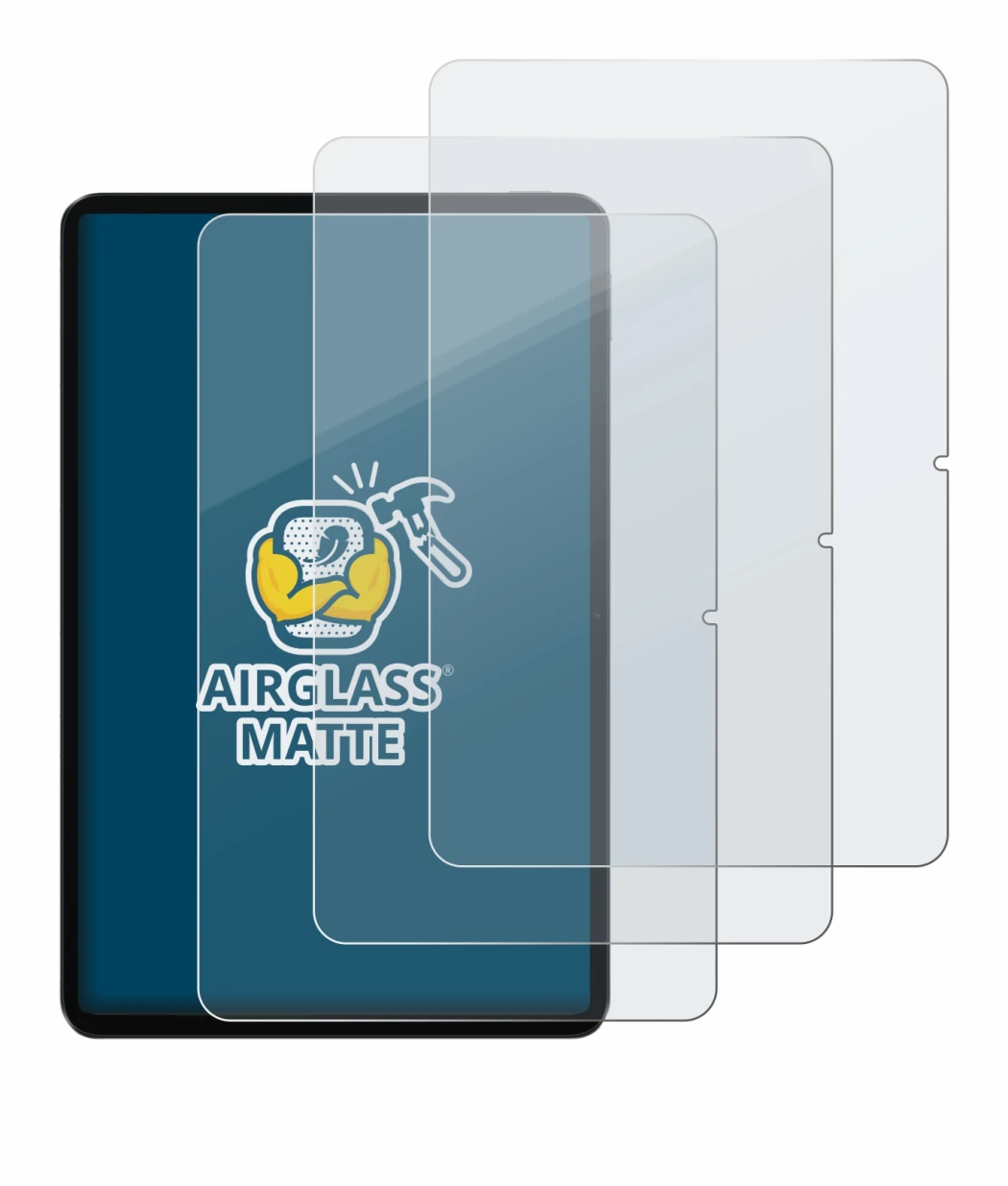 Abbildung des Geräts Xiaomi Pad 6 mit einer Vielzahl des Displayschutzes.