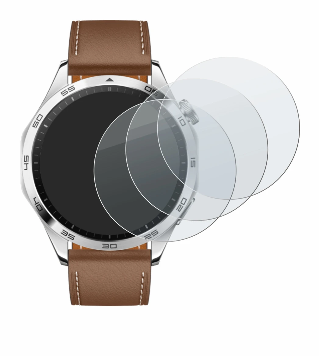 Abbildung des Geräts Huawei Watch GT 4 (46mm) mit einer Vielzahl des Displayschutzes.