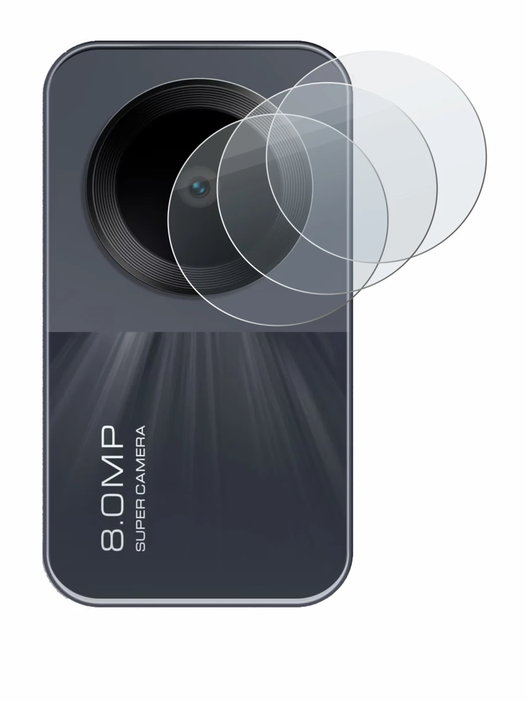 Abbildung des Geräts Xiaomi Redmi Pad SE (NUR Kamera) mit einer Vielzahl des Displayschutzes.