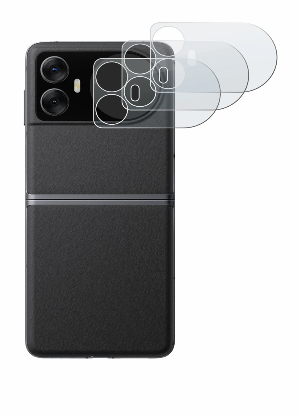 Abbildung des Geräts Blackview Hero 10 (Äußeres Display) mit einer Vielzahl des Displayschutzes.