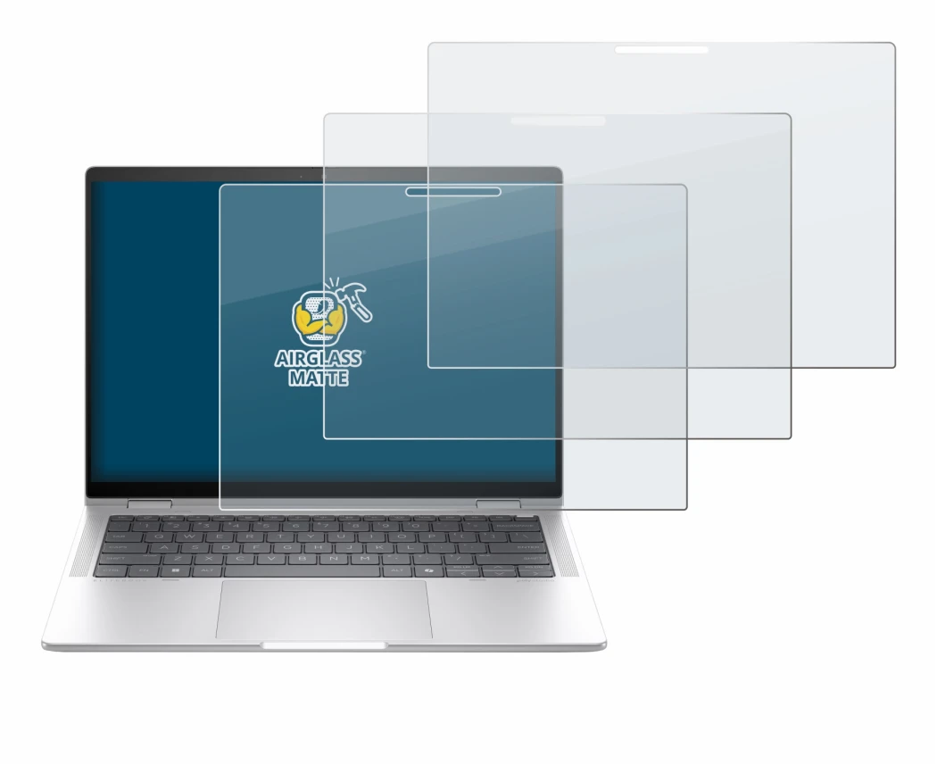 Abbildung des Geräts HP EliteBook x360 1040 14 G11 2-in-1 mit einer Vielzahl des Displayschutzes.