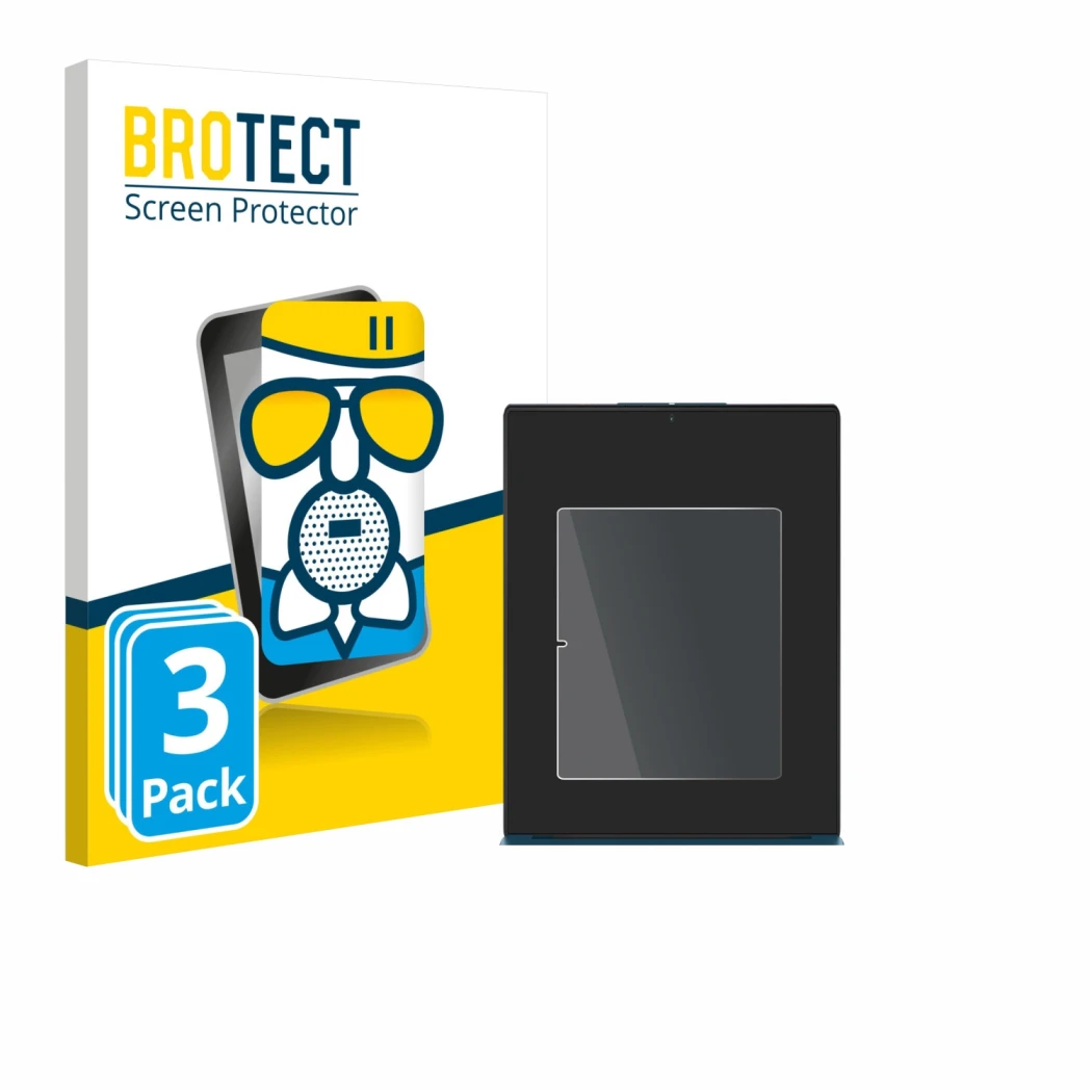 Vorderseite einer Produktverpackung mit dem Markenlogo BROTECT. Daneben ist das Gerät Lenovo Yoga Slim 9i Gen 10 14