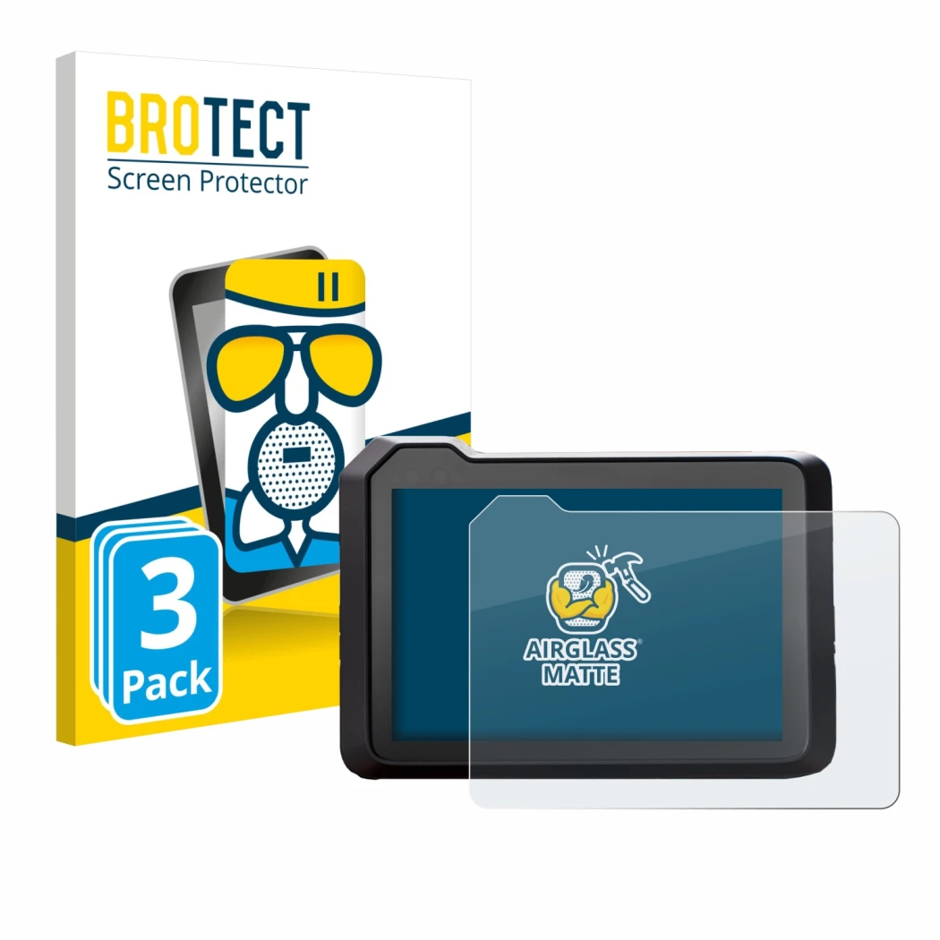 Vorderseite einer Produktverpackung mit dem Markenlogo BROTECT. Daneben ist das Gerät KTM 1390 Super Duke R 2025 5