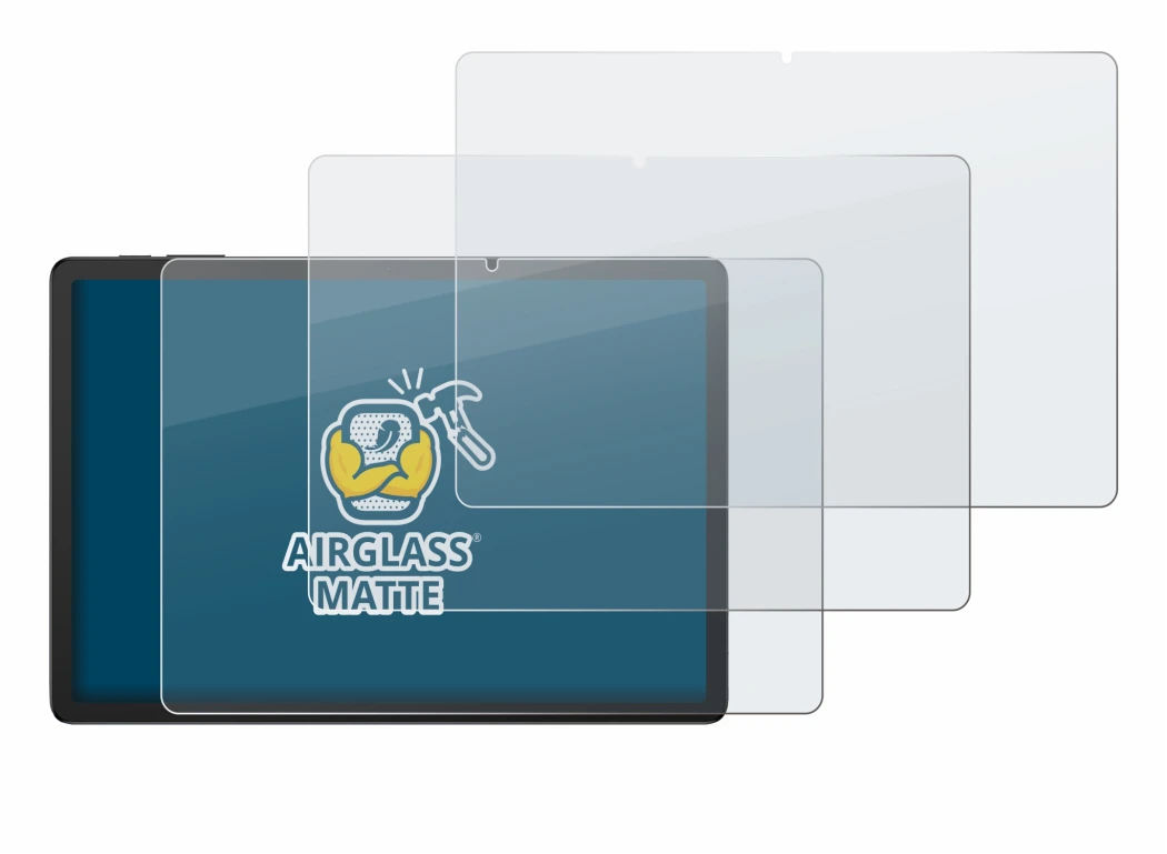 Abbildung des Geräts Doogee Tab G6 Plus mit einer Vielzahl des Displayschutzes.