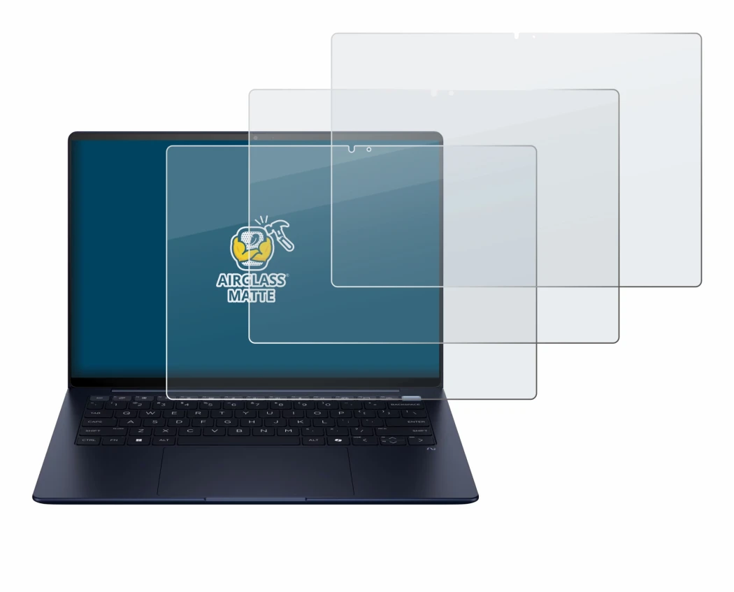 Abbildung des Geräts HP EliteBook Ultra 14 G1i mit einer Vielzahl des Displayschutzes.