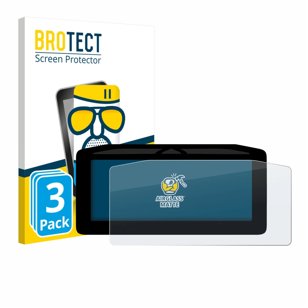 Vorderseite einer Produktverpackung mit dem Markenlogo BROTECT. Daneben ist das Gerät Ducati Panigale V4 2025 mit dem zugehöri