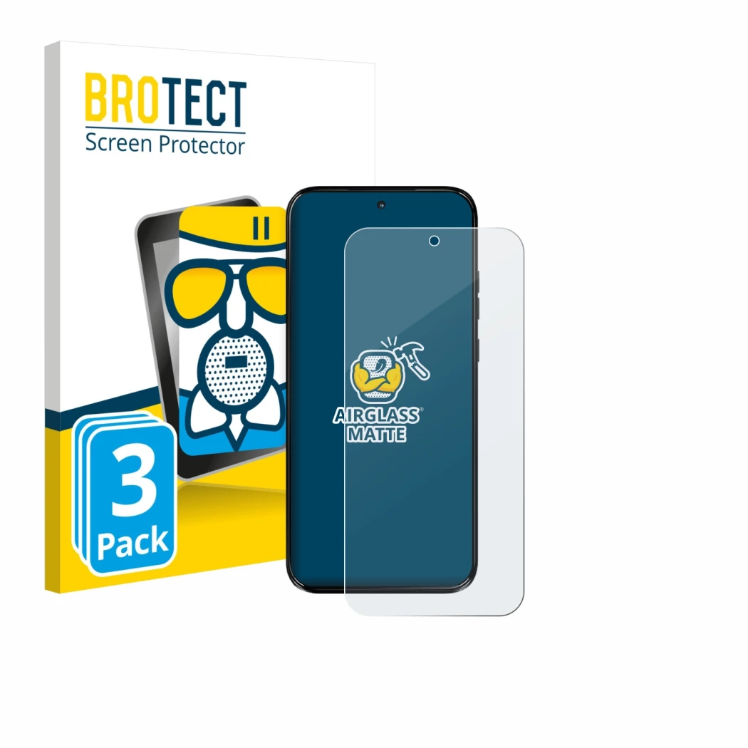 Vorderseite einer Produktverpackung mit dem Markenlogo BROTECT. Daneben ist das Gerät Motorola Moto G77 mit dem zugehörigen Di