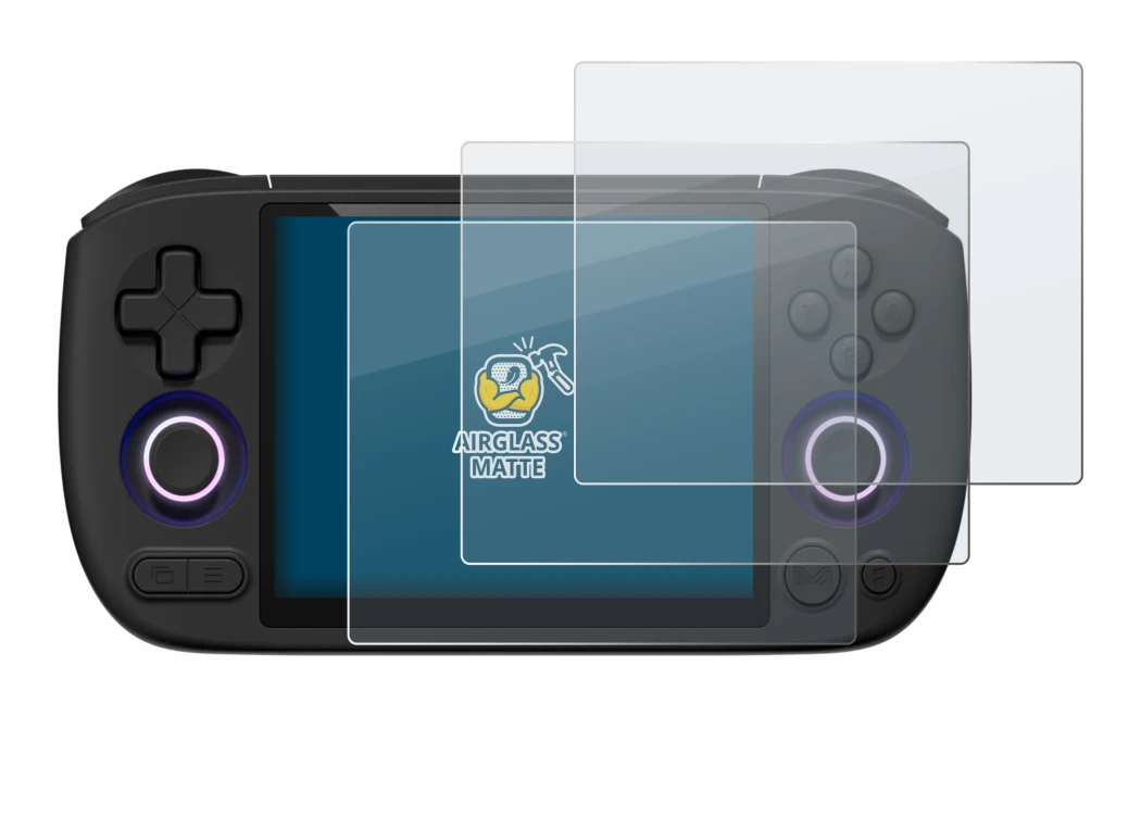 Abbildung des Geräts Ayaneo Pocket Air Mini mit einer Vielzahl des Displayschutzes.