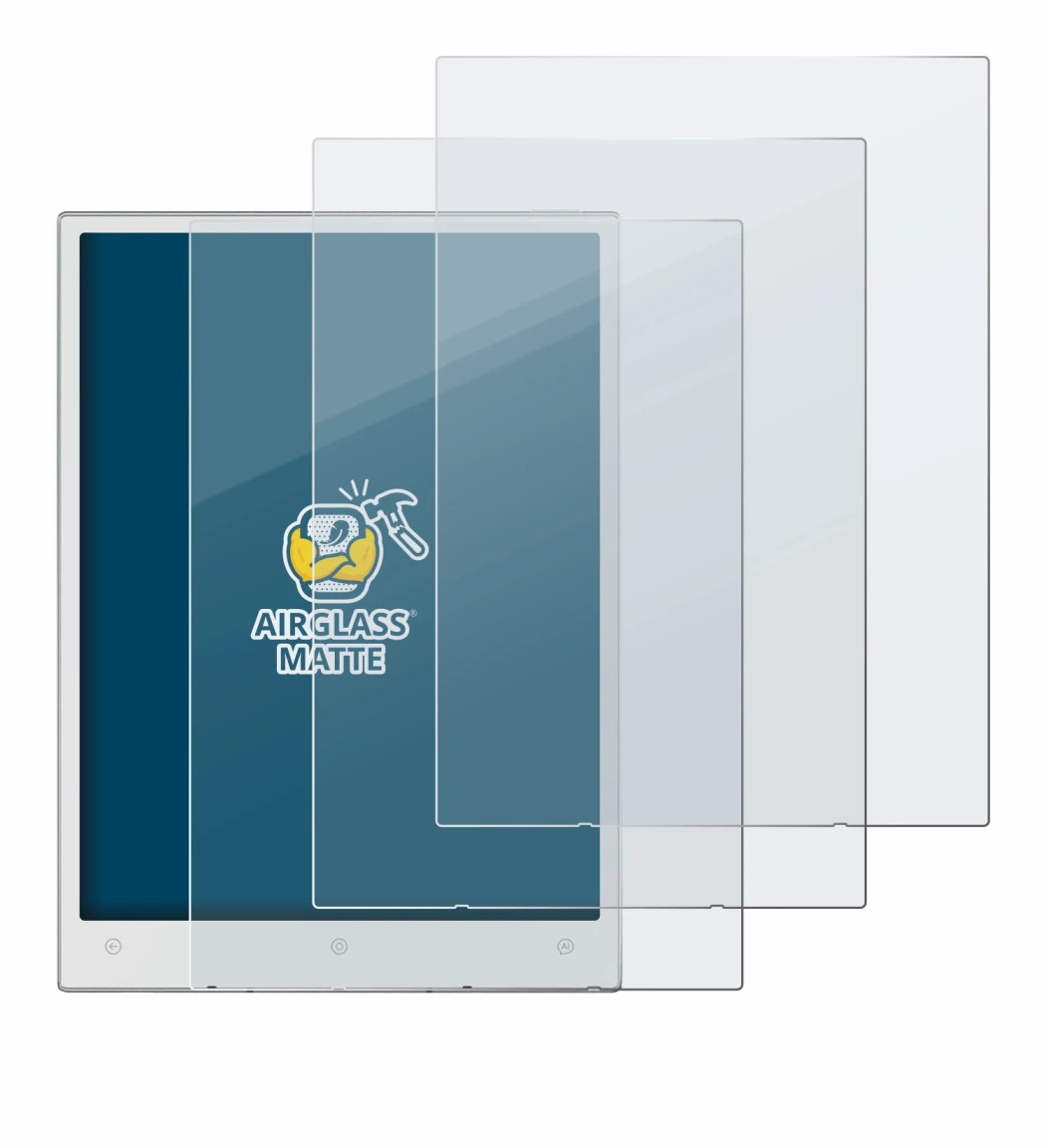 Abbildung des Geräts Viwoods AiPaper Mini mit einer Vielzahl des Displayschutzes.