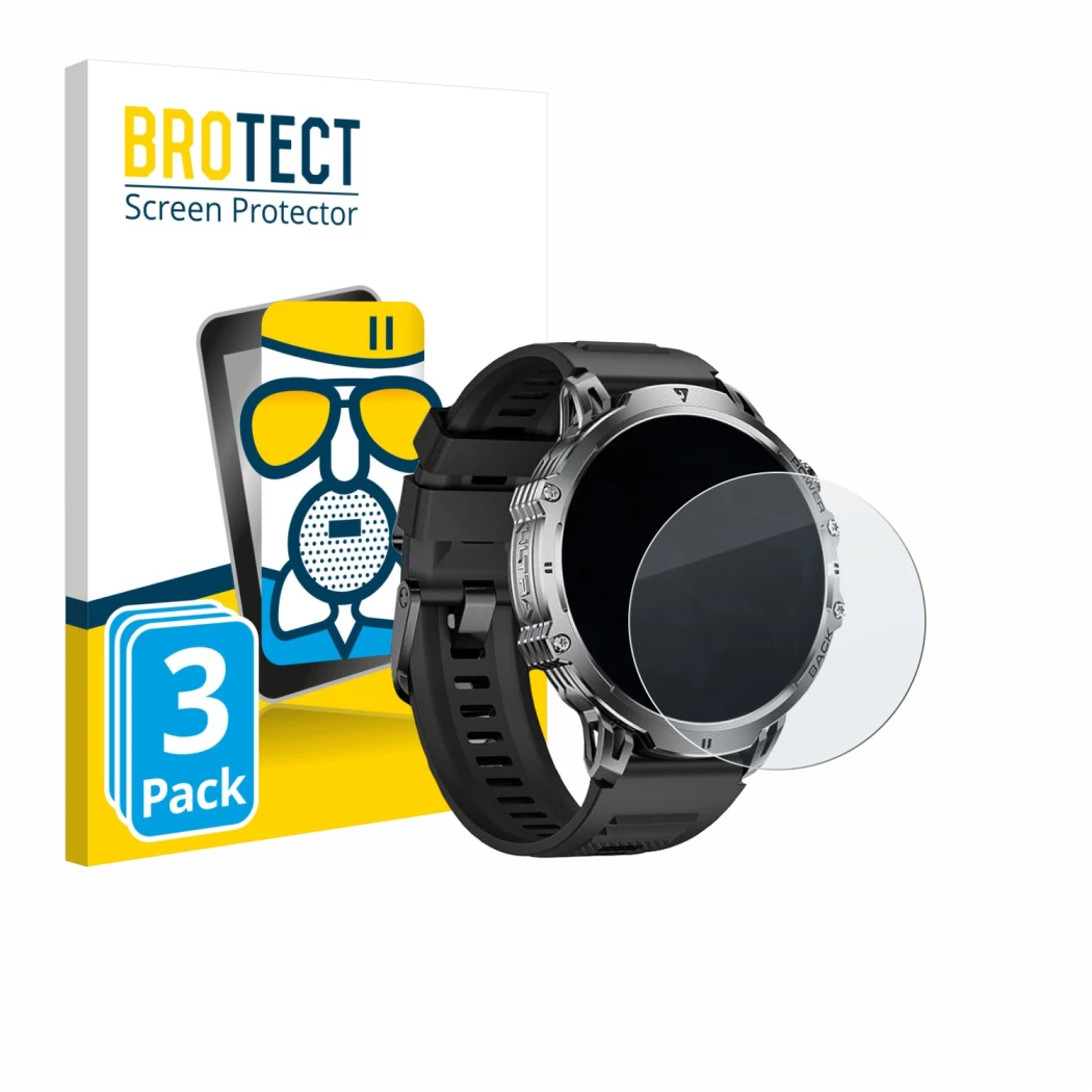 Vorderseite einer Produktverpackung mit dem Markenlogo BROTECT. Daneben ist das Gerät LIGE EF13-B 1.85