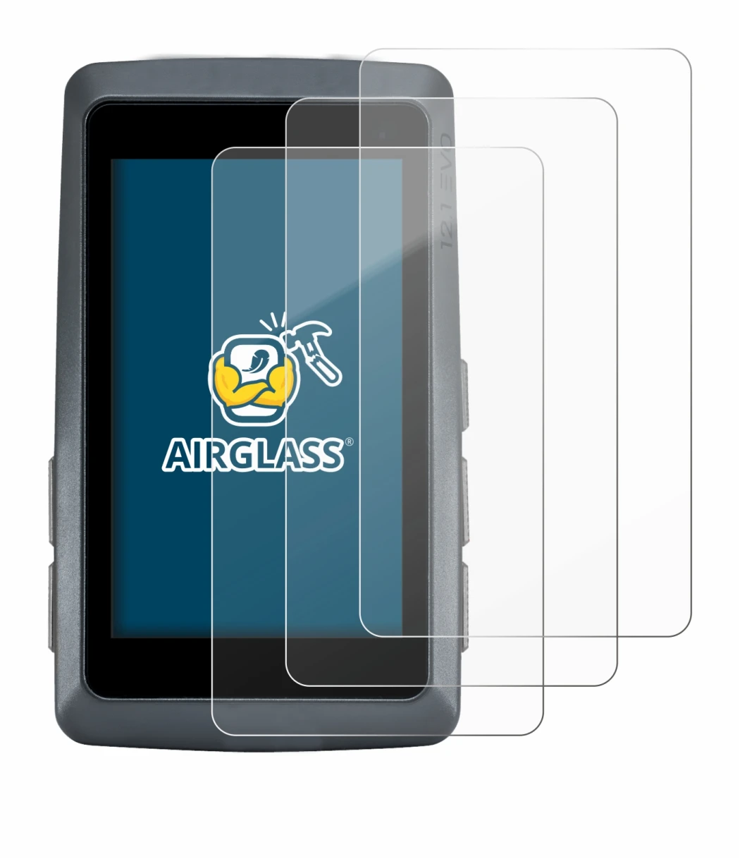 Abbildung des Geräts Sigma ROX 12.1 EVO mit einer Vielzahl des Displayschutzes.