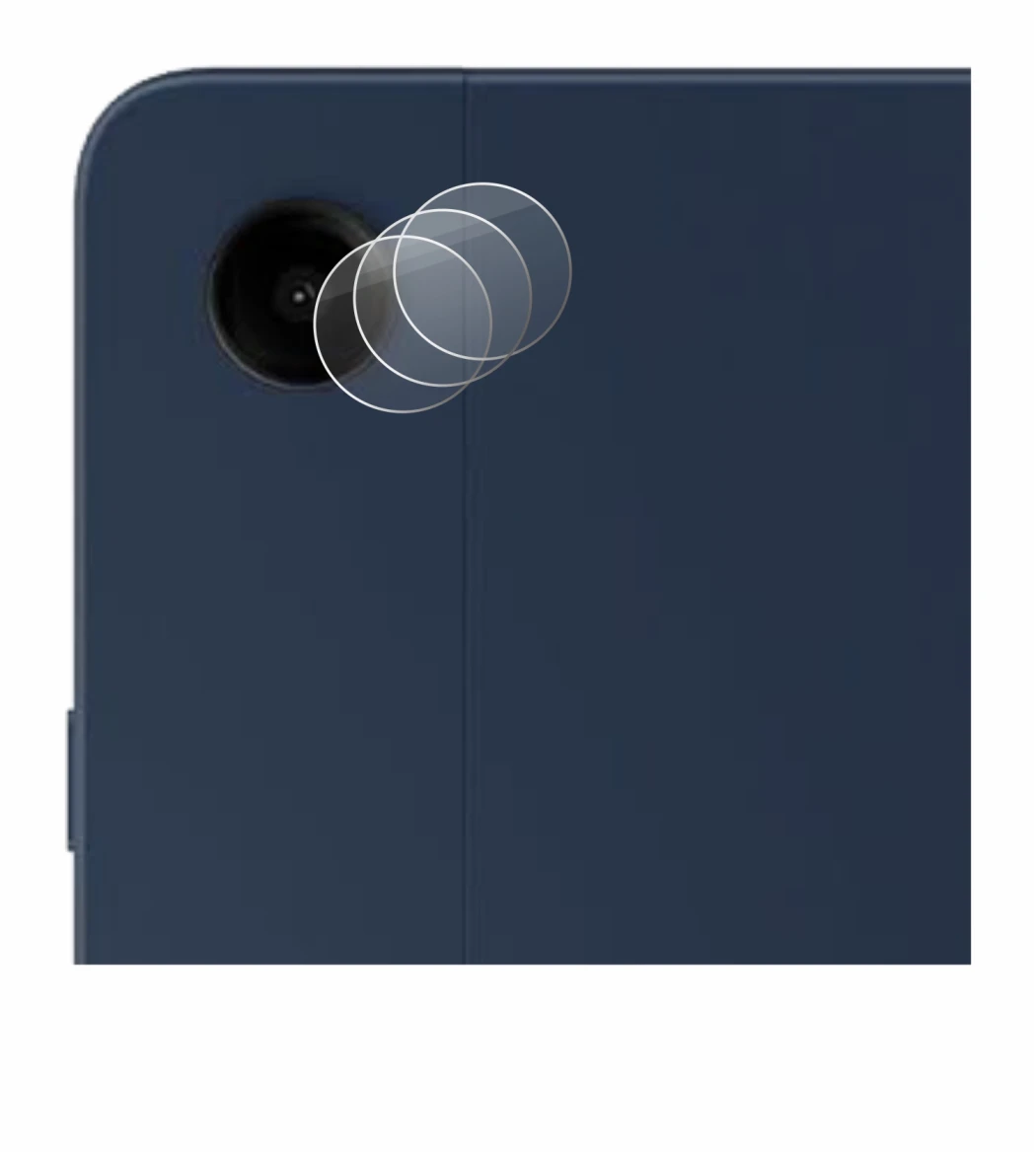 Abbildung des Geräts Samsung Galaxy Tab A9 Plus 5G (NUR Kameraschutz) mit einer Vielzahl des Displayschutzes.