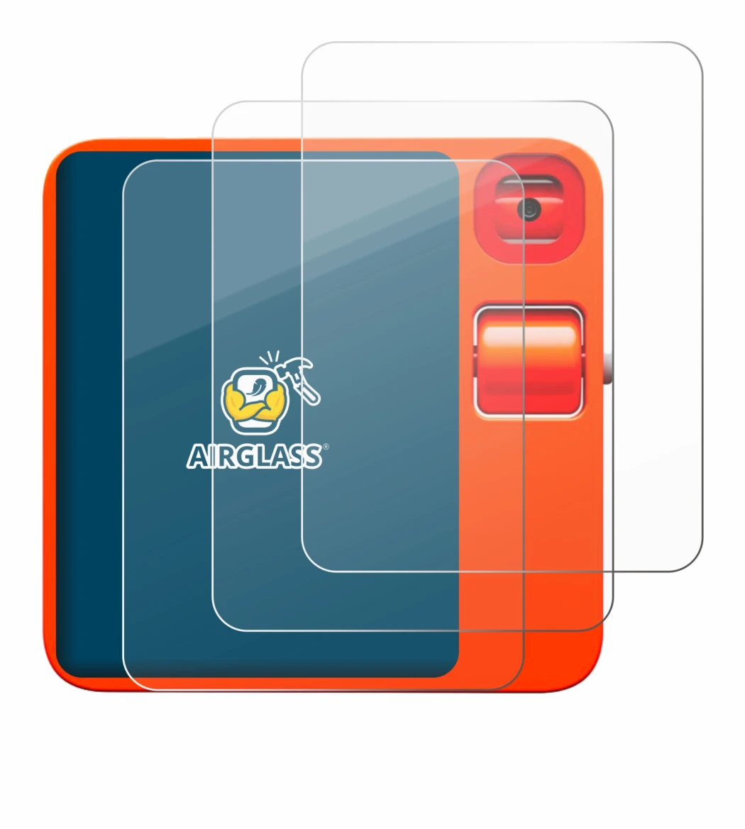 Abbildung des Geräts rabbit r1 mit einer Vielzahl des Displayschutzes.