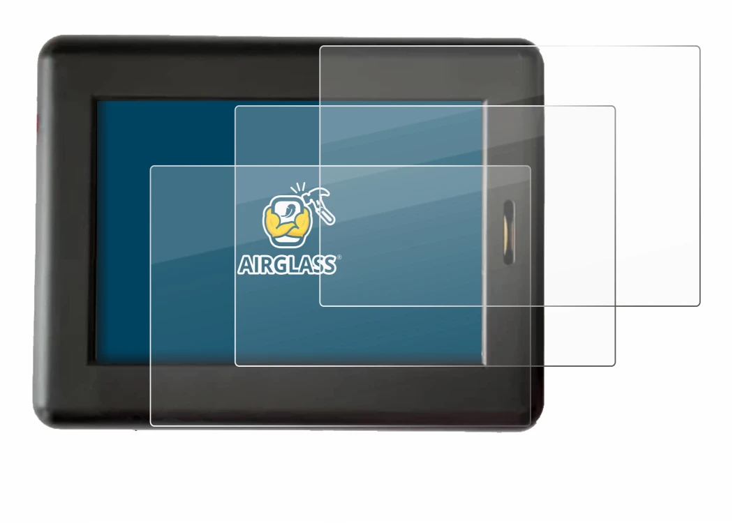 Abbildung des Geräts XC Tracer Maxx II mit einer Vielzahl des Displayschutzes.