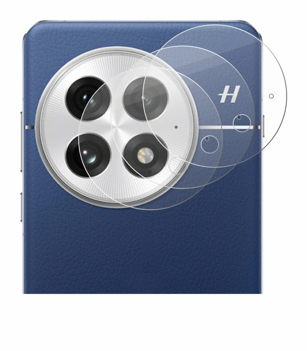 Abbildung des Geräts OnePlus 13 (NUR Kameraschutz) mit einer Vielzahl des Displayschutzes.