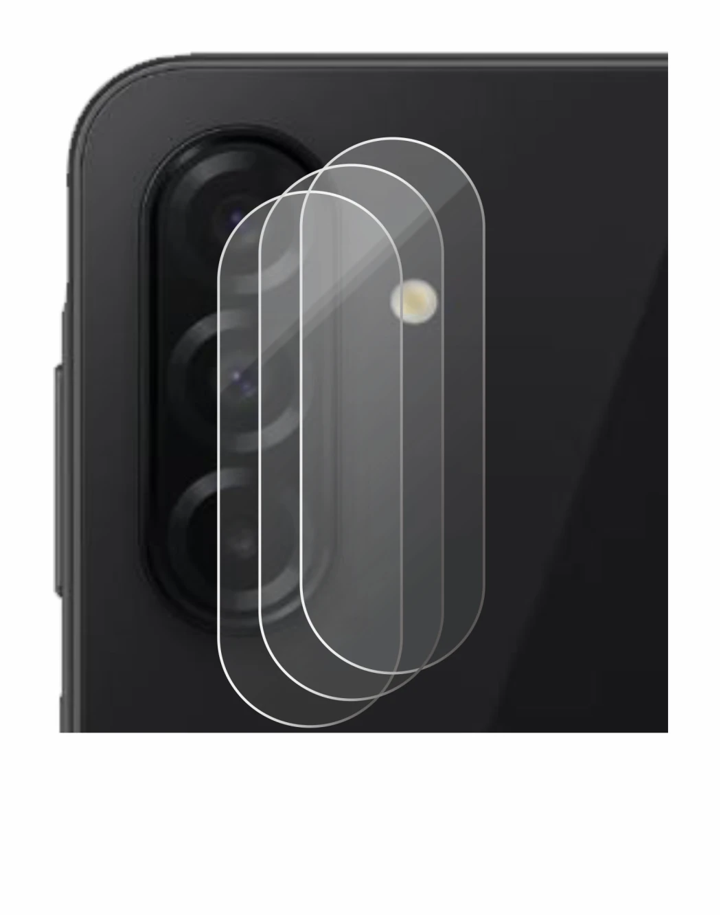 Abbildung des Geräts Samsung Galaxy A26 5G (NUR Kameraschutz) mit einer Vielzahl des Displayschutzes.