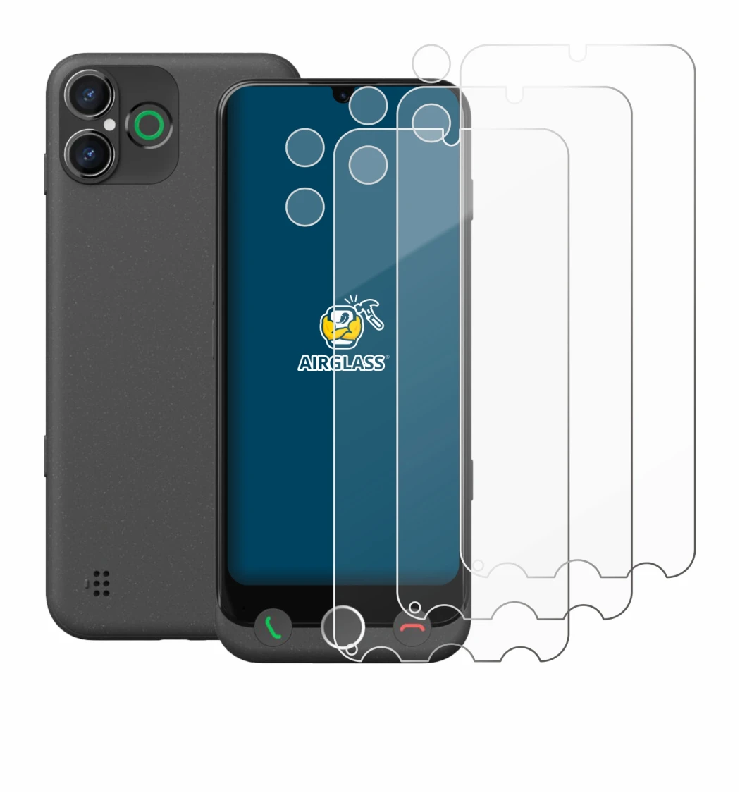 Abbildung des Geräts Doro Aurora A30 (Display+Kamera) mit einer Vielzahl des Displayschutzes.